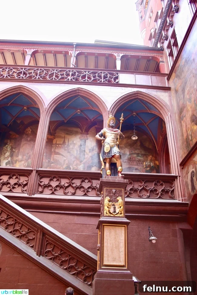 Day Tripping to Basel: A Swiss Escape 11 Statue Inside Basel Town Hall