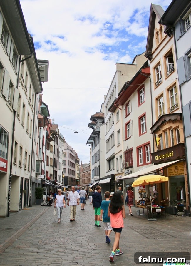 Day Tripping to Basel: A Swiss Escape 14 Street Scene with Children in Basel, Switzerland