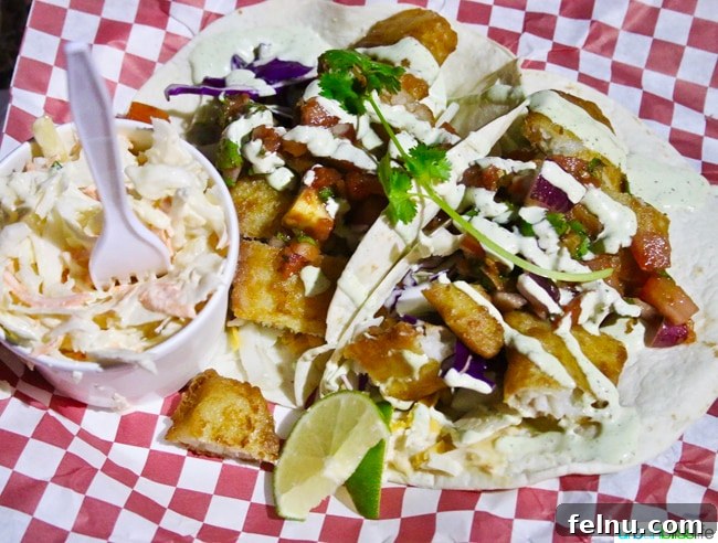 Jacksonville Oregon Food Lodging and Entertainment 10 Delicious fish tacos from Back Porch Bar & Grill at Britt Festival, Jacksonville, Oregon.