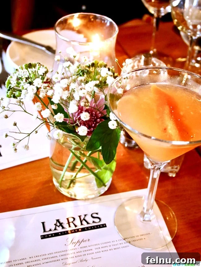 Dining at Larks in Ashland: A Culinary Experience 11 Larks Restaurant cocktail. A handcrafted cocktail to complement your meal.