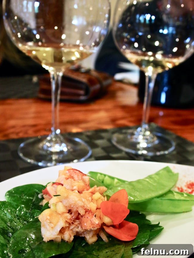 Maine Lobster Salad Paired with Tendril Wines