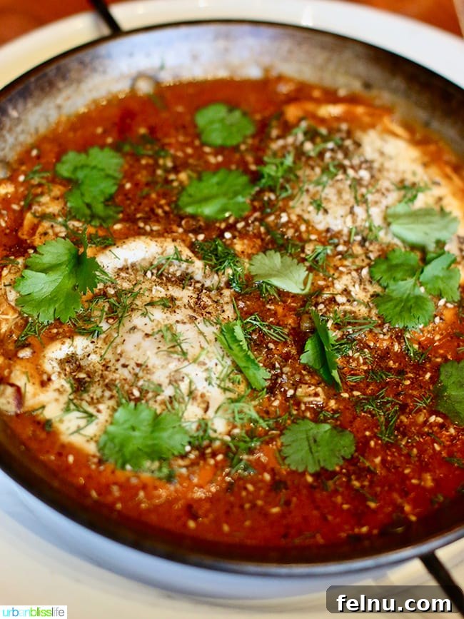 Shakshuka at Ray Restaurant, Portland, Oregon.