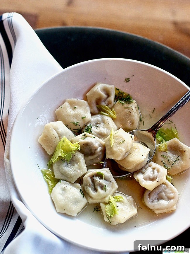 Pelmeni at Ray Restaurant, Portland, Oregon.