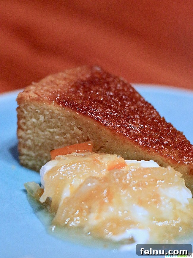Semolina Olive Oil Cake at Ray Restaurant, Portland, Oregon.