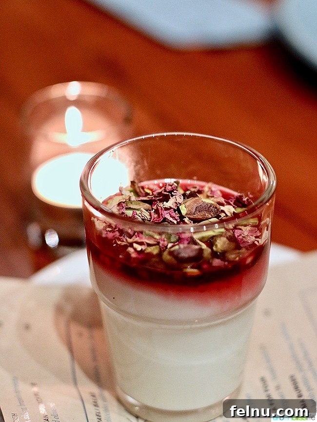 Malabi at Ray Restaurant, Portland, Oregon.