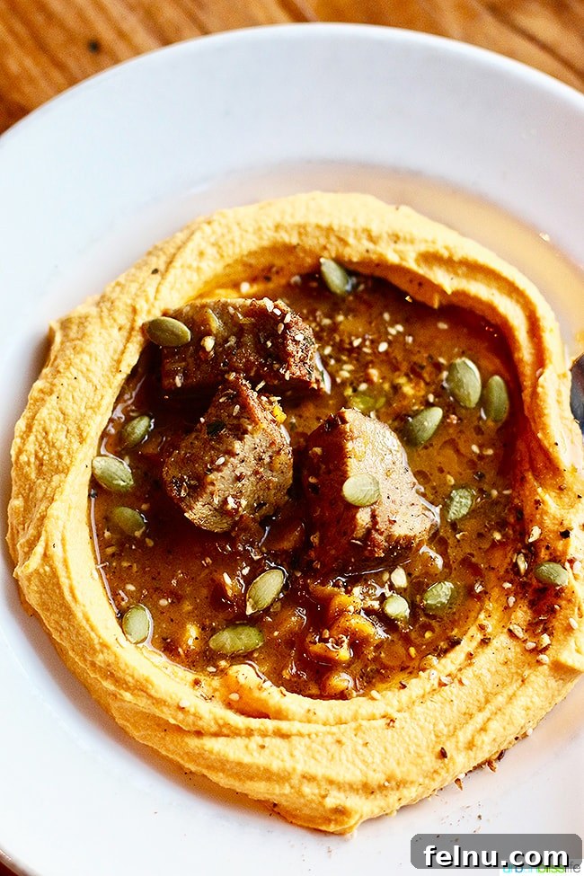 Carrot Hummus and Braised Lamb at Ray Restaurant, Portland, Oregon.