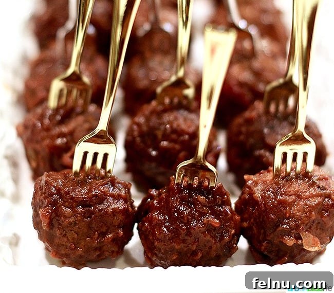 Uncorking Holiday Joy: The Art of Wine Pairing Parties 11 Cranberry cocktail meatballs, a perfect pairing for red wine. UrbanBlissLife.com