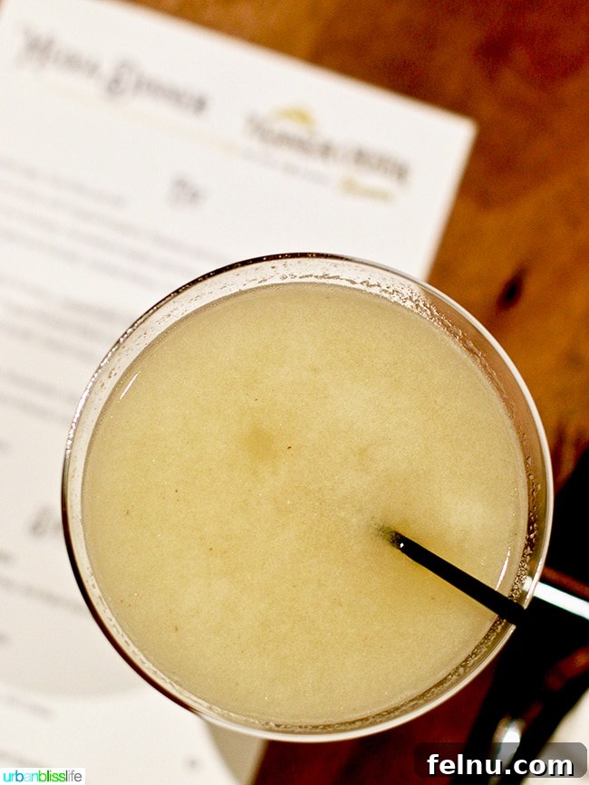 Tanner Creek Tavern: Pearl District Urban Hearth 7 The Creekside cocktail at Tanner Creek Tavern, a refreshing mix of vodka, ginger liqueur, and pear.