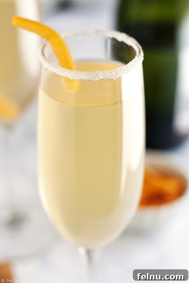 Festive Winter Sips: 20 Cocktail Recipes for Your Holiday Gathering 21 Sparkling Grapefruit Sparkler cocktail for New Year's Eve.