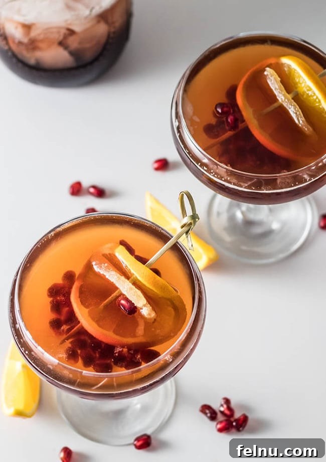 Festive Winter Sips: 20 Cocktail Recipes for Your Holiday Gathering 9 A warming Ginger Brandy Cocktail, Donner and Blitzen, for winter evenings.