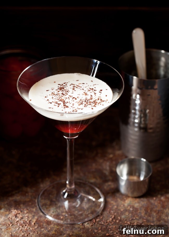 Festive Winter Sips: 20 Cocktail Recipes for Your Holiday Gathering 10 Bourbon Black Forest Cocktail, a rich and indulgent winter drink.