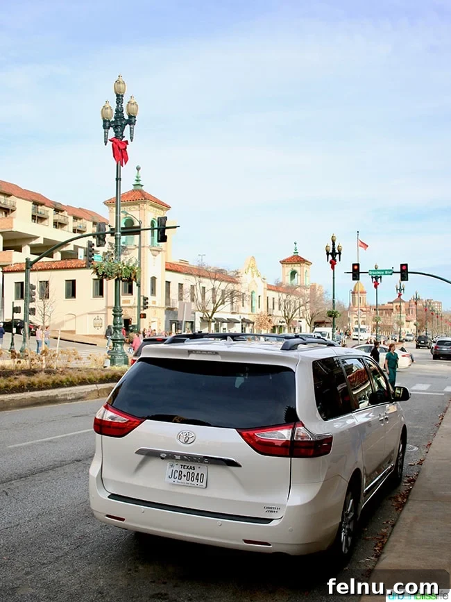Vacationing in the Wheat State: Discovering Kansas 23 Toyota Sienna parked in front of Country Club Plaza in Kansas City