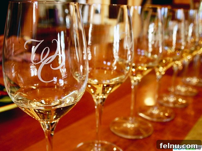Wooldridge Creek: A Taste of Oregon's Applegate Valley 6 Elegant wine glasses filled with exquisite wines at Wooldridge Creek Winery in Grants Pass, Oregon.