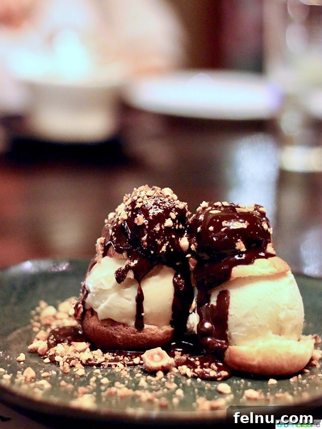 Cabezon Portland: A Northeast Portland Seafood Gem 16 Maker’s Mark Whisky Ice Cream Profiteroles at Cabezon Restaurant - The Ultimate Indulgence