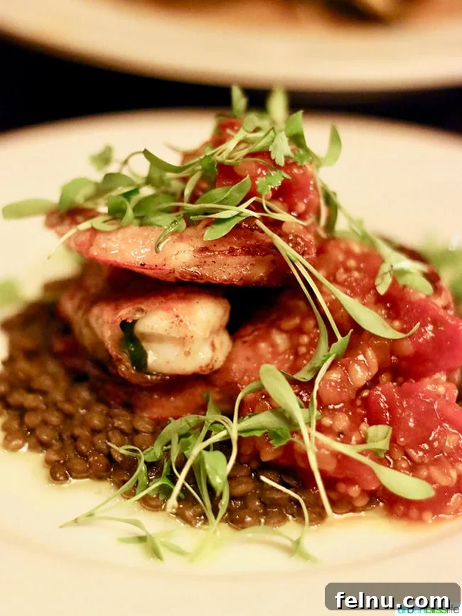 Cabezon Portland: A Northeast Portland Seafood Gem 9 Basil Wrapped White Shrimp at Cabezon Portland - A Flavorful and Textural Delight
