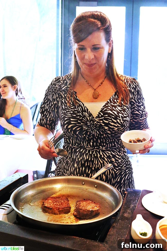 A Taste of New Orleans: Brennan's Culinary Legacy 12 Steak Diane being prepared tableside at Brennan's Restaurant