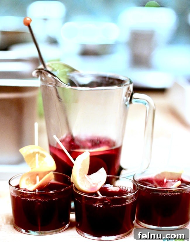 A pitcher of refreshing sangria, perfect for sharing at Bar Casa Vale.