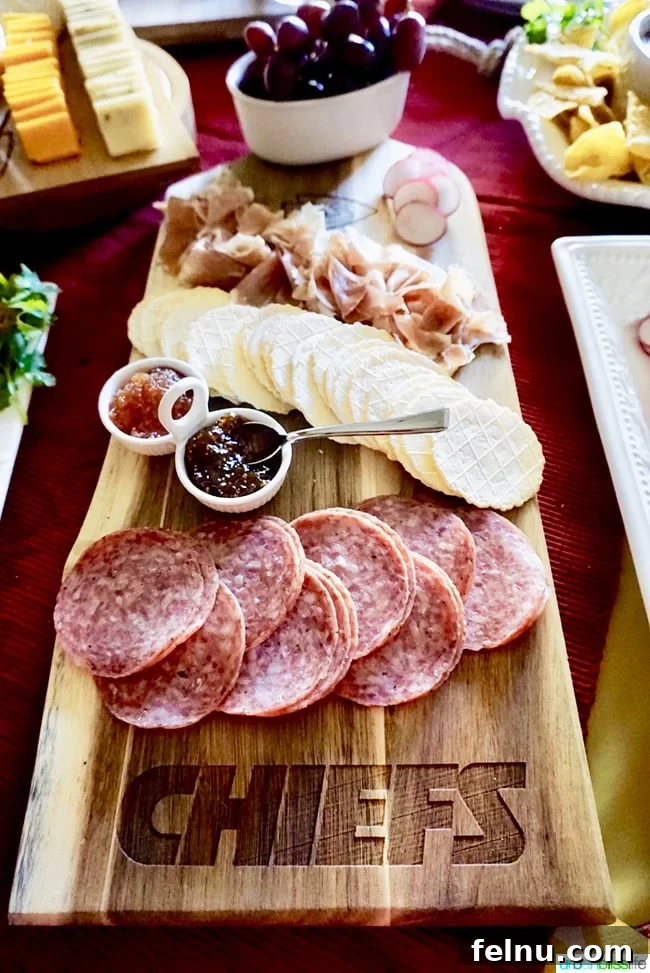 Fuel Your Fandom: Epic Game Day Eats & Drinks 7 Charcuterie Board NFL KC Chiefs Tips for Making Your Homegating Party a Touchdown! Ideas and Recipes on UrbanBlissLife.com