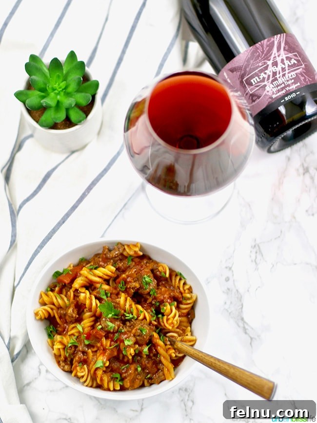 Easy Instant Pot Sausage and Peppers Pasta in 30 Minutes 6 Instant Pot Sausage Peppers & Pasta with Oregon Pinot Noir