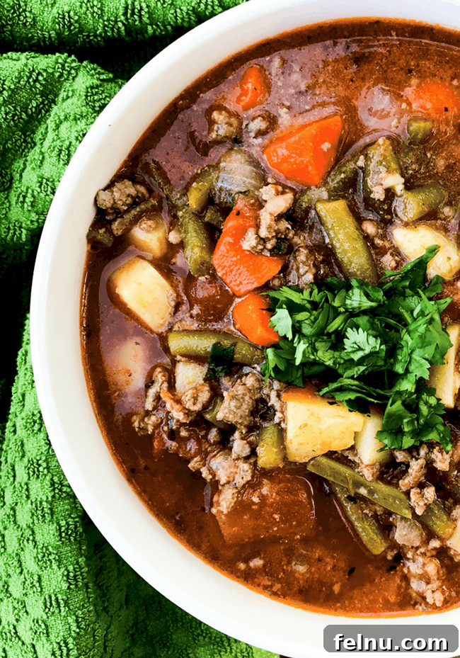 30 Must-Try Whole30 Recipes 22 Whole30 Hamburger Soup recipe