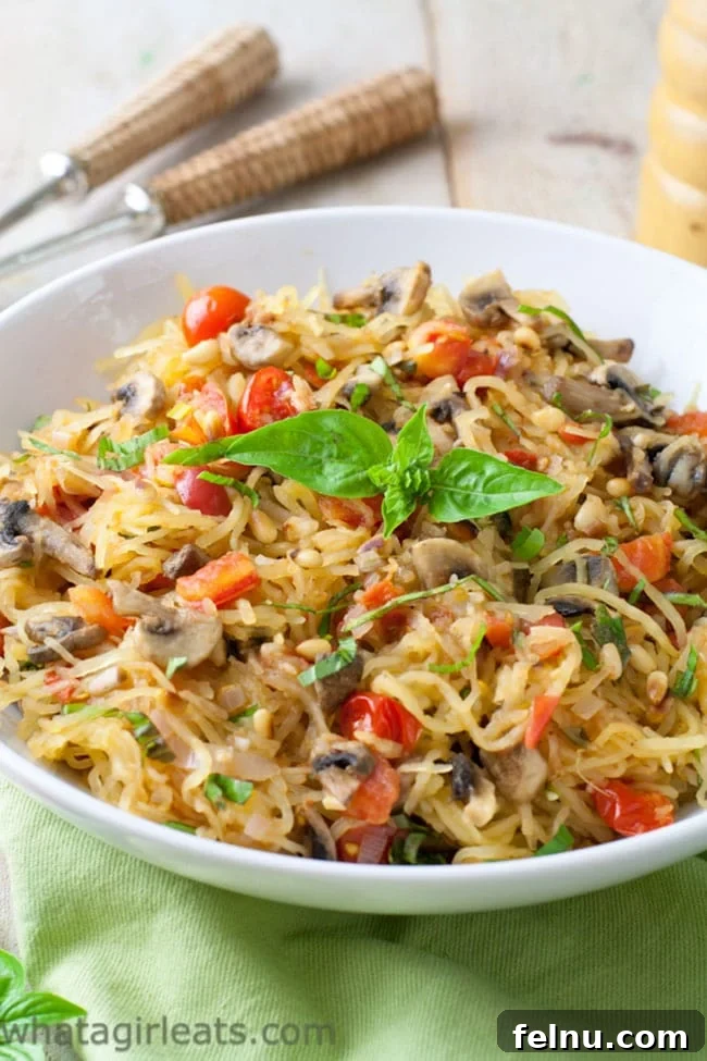 30 Must-Try Whole30 Recipes 5 spaghetti squash with mushrooms and tomatoes