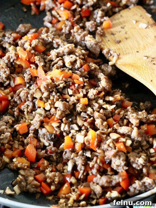 Teriyaki Mushroom Sausage Low Carb Lettuce Wraps Umami Mushroom Sausage Lettuce Bites 7 Cooking Teriyaki Mushroom Sausage Lettuce Wraps