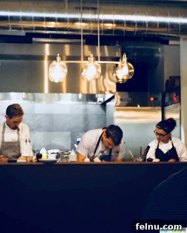 Chefs in the kitchen at Roe Restaurant (CLOSED)