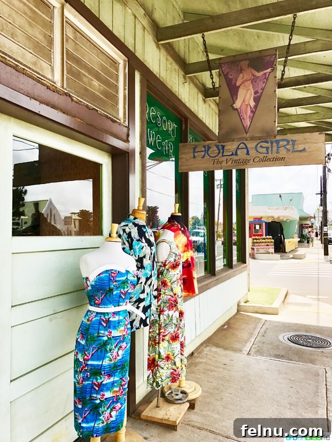 Charming shops in Kapaa Hawaii