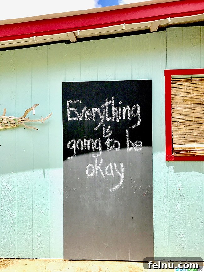 Inspirational sign in Kapaa Hawaii