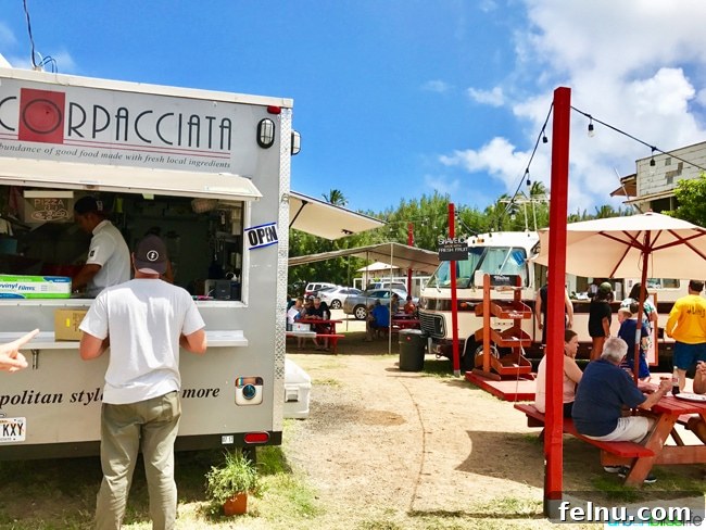 Food carts in Kapaa Hawaii