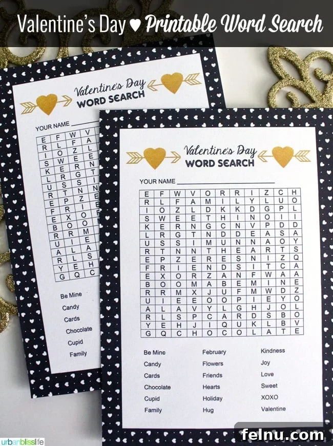 Heartfelt Printable Valentine Delights 8 Valentine's Day Free Printables UrbanBlissLife.com