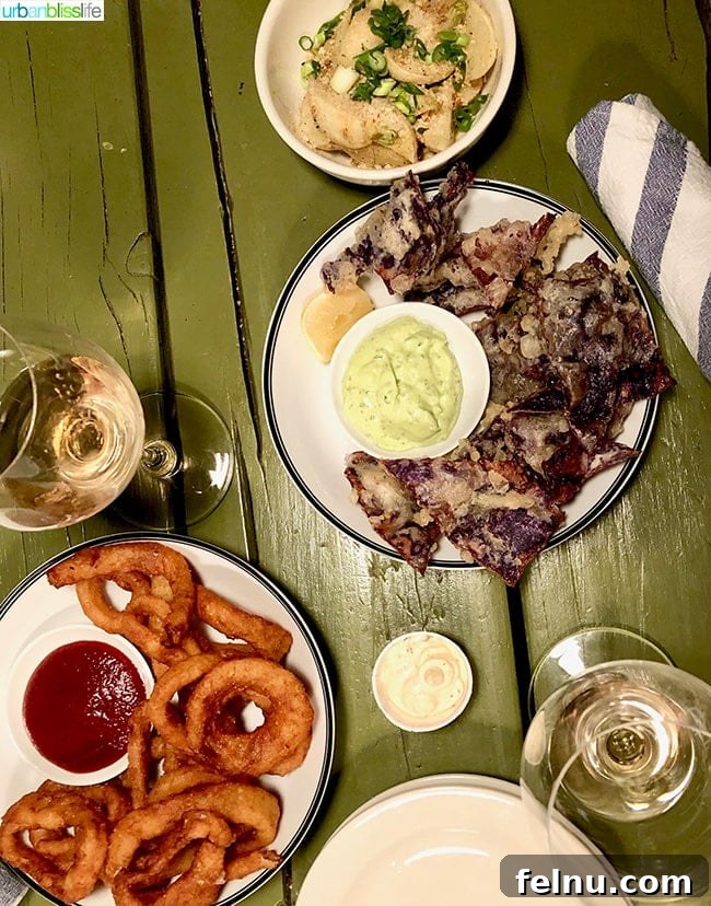 Sisters, Oregon: A Culinary Escape at Suttle Lodge 15 Fried Purple Cabbage and Onion Rings at Suttle Lodge