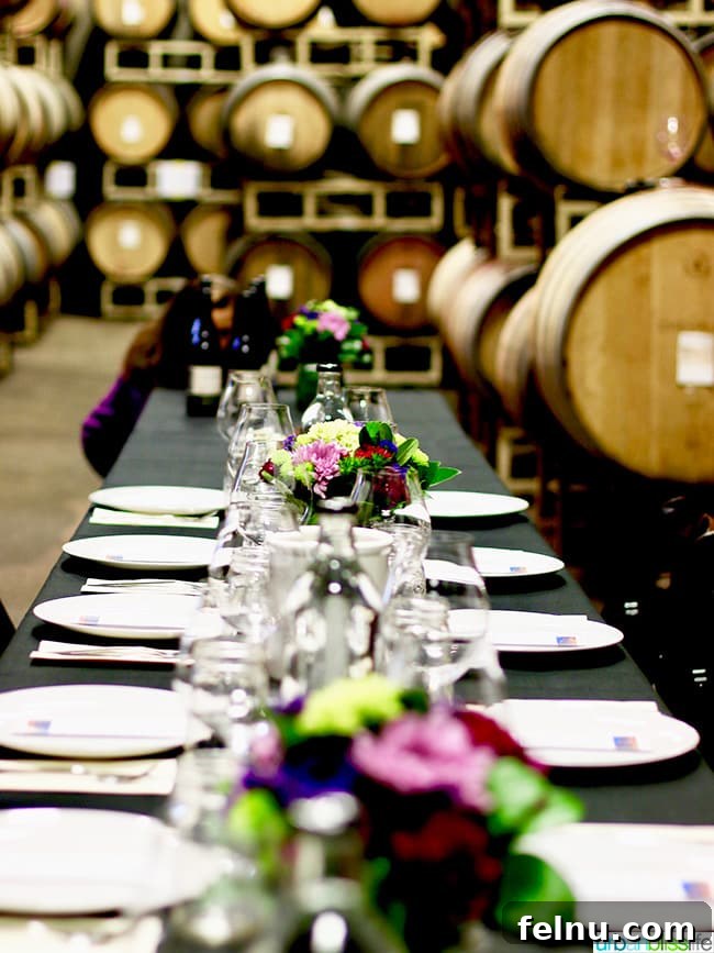 Chehalem Winery and Hi-Lo Hotel Present Hi-Lo Cuvée Wines 19 Beautifully set table at Chehalem Winery luncheon, ready for guests