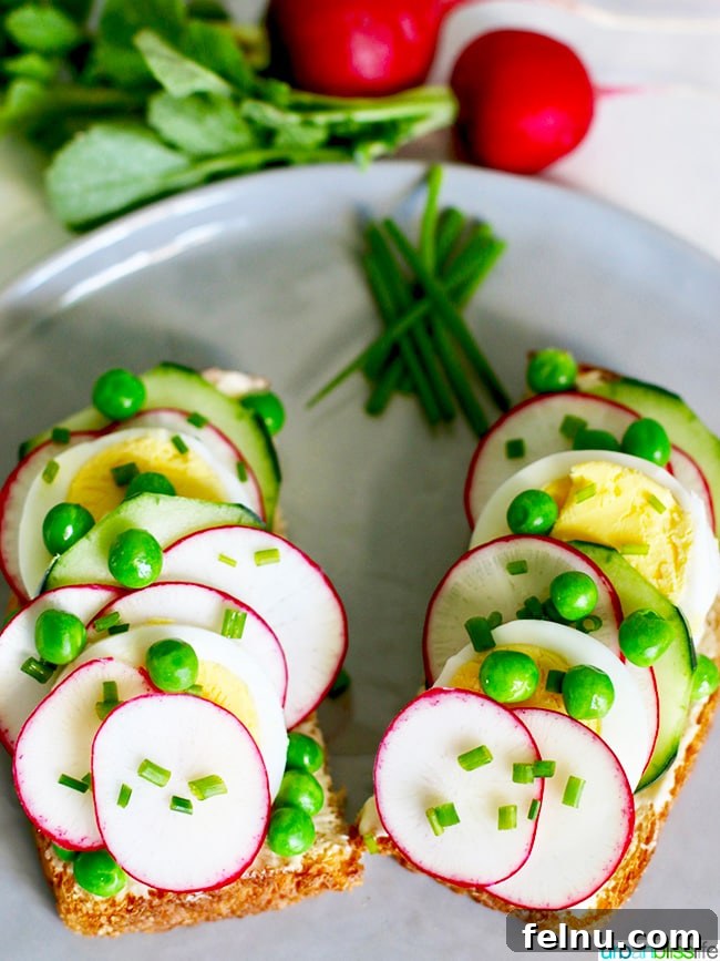 Vibrant Spring Toasts 8 Spring Crudite Toast recipe by UrbanBlissLife.com with a focus on fresh ingredients