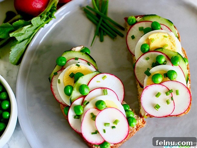 Vibrant Spring Toasts 10 Spring Crudite Toast recipe on UrbanBlissLife.com