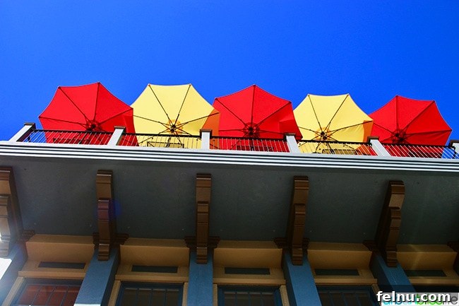 Things to Do and See in Ashland: A Local's Guide 23 Downtown Ashland, Oregon with colorful umbrellas