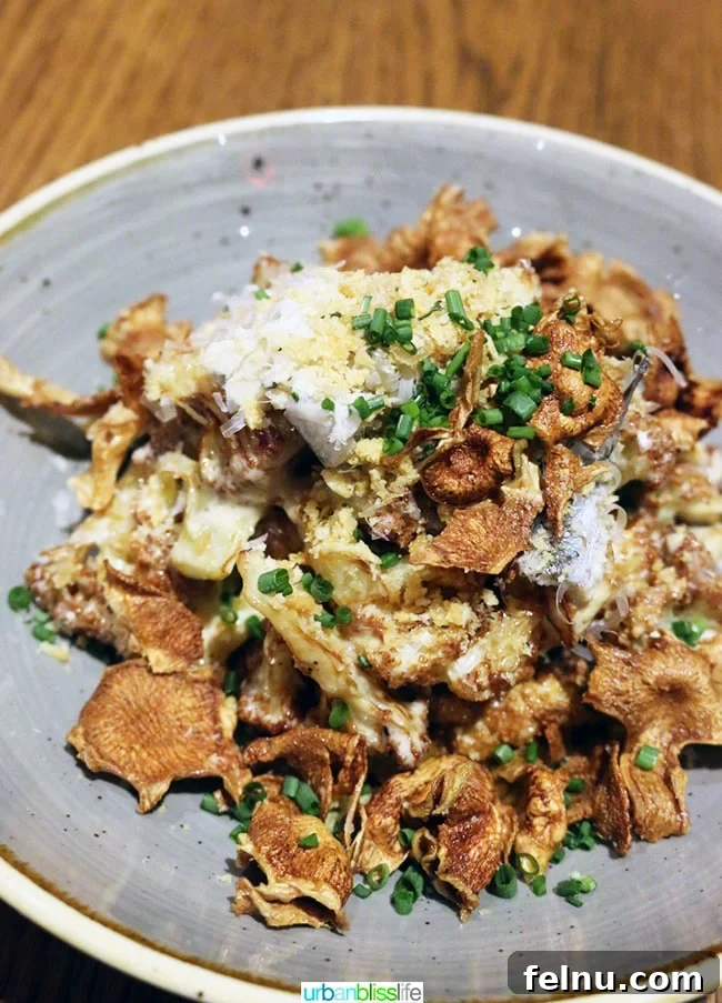 Where Caribbean Spice Meets Creole Soul at Compère Lapin New Orleans 8 Crispy cauliflower with chicken skin and buttermilk ceasar at Compère Lapin.
