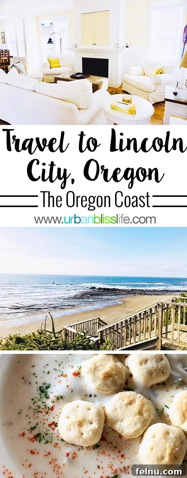 Pinterest pin graphic for Things to do in Lincoln City Oregon on UrbanBlissLife.com