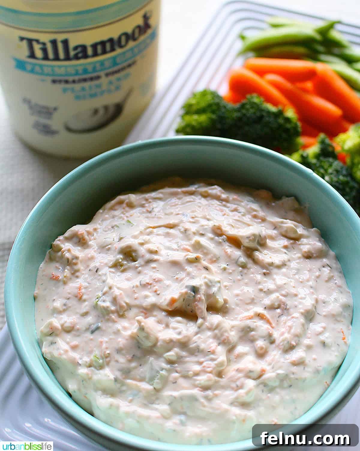 Delicious Greek Yogurt Veggie Dip
