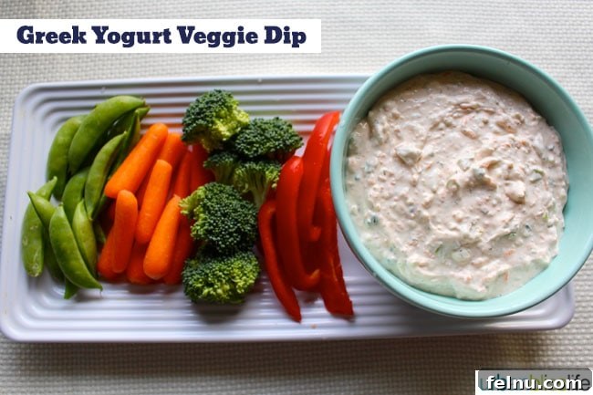 Make-Ahead Greek Yogurt Veggie Dip