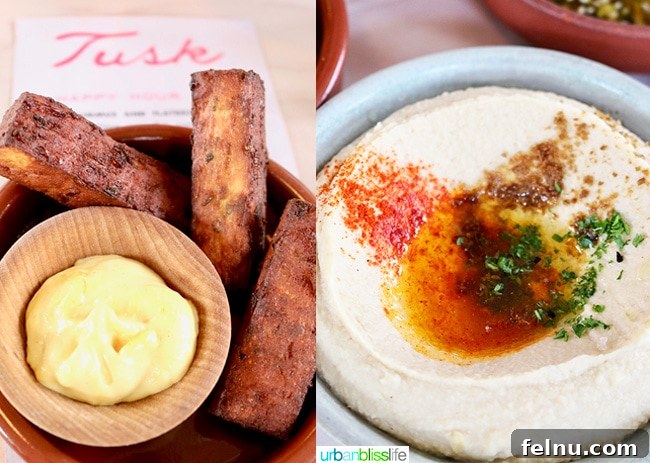 Portland's Middle Eastern Gem: Tusk 8 Chickpea Fries and Hummus: Classic Middle Eastern Delights at Tusk