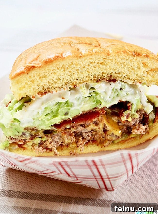 California Avocado Feast at Pine Street Market 5 Bless Your Heart Burger's California Avocado Bacon Burger with Ranch