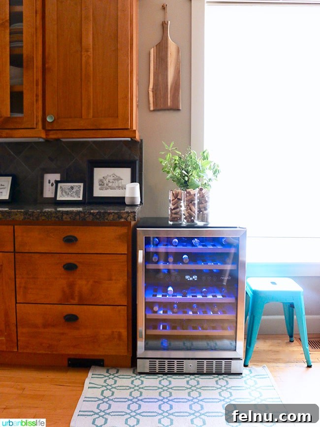 Preserve Your Pour: A Homeowner's Guide to Wine Storage Excellence 7 NewAir wine cooler at home
