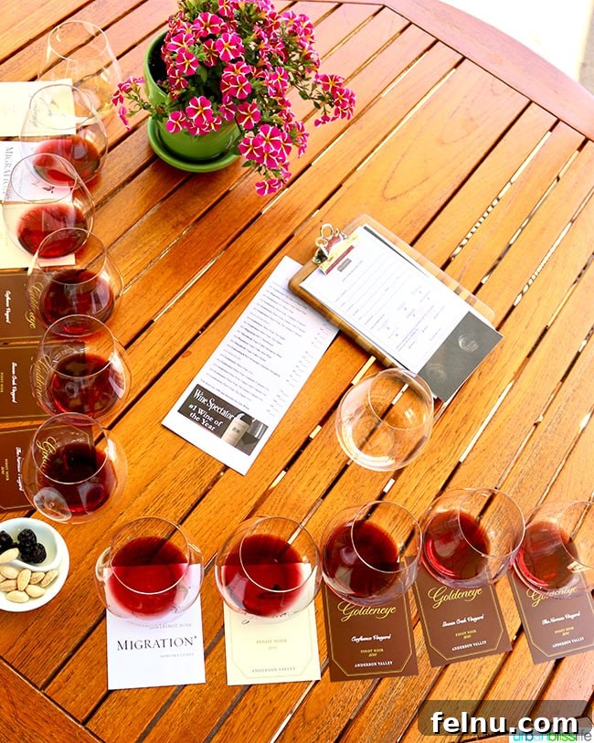 Uncork Anderson Valley: The Best Wineries to Explore 18 Goldeneye Winery wine flight tasting