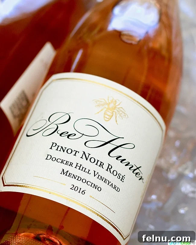 Uncork Anderson Valley: The Best Wineries to Explore 22 Bee Hunter Rosé wine bottle