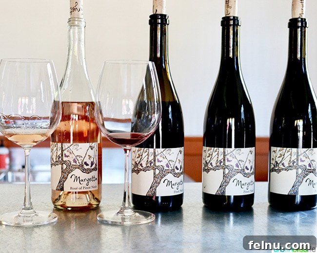 Uncork Anderson Valley: The Best Wineries to Explore 6 Maryetta Wines lineup in Anderson Valley California