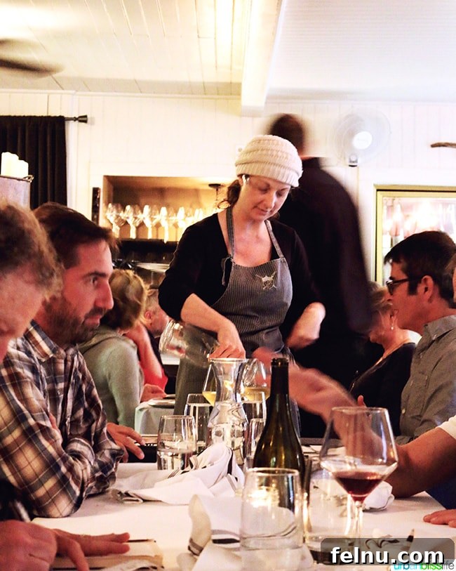 The Puzzled Piglet 13 Janelle Weaver, owner of The Bewildered Pig, personally serving guests