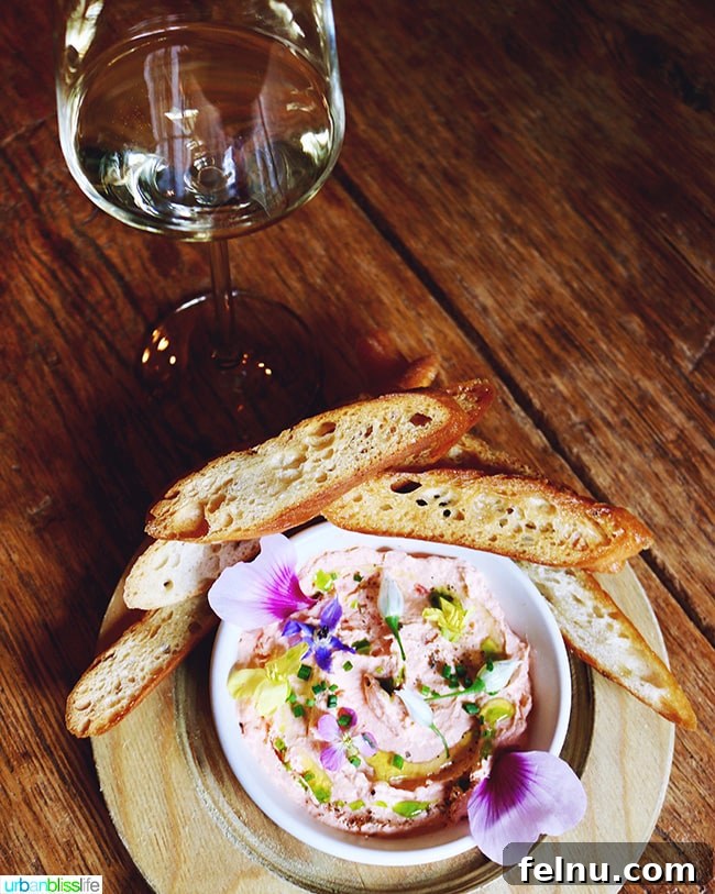 The Puzzled Piglet 8 The Smoked Salmon Mousse, a visually stunning and delicious appetizer at The Bewildered Pig