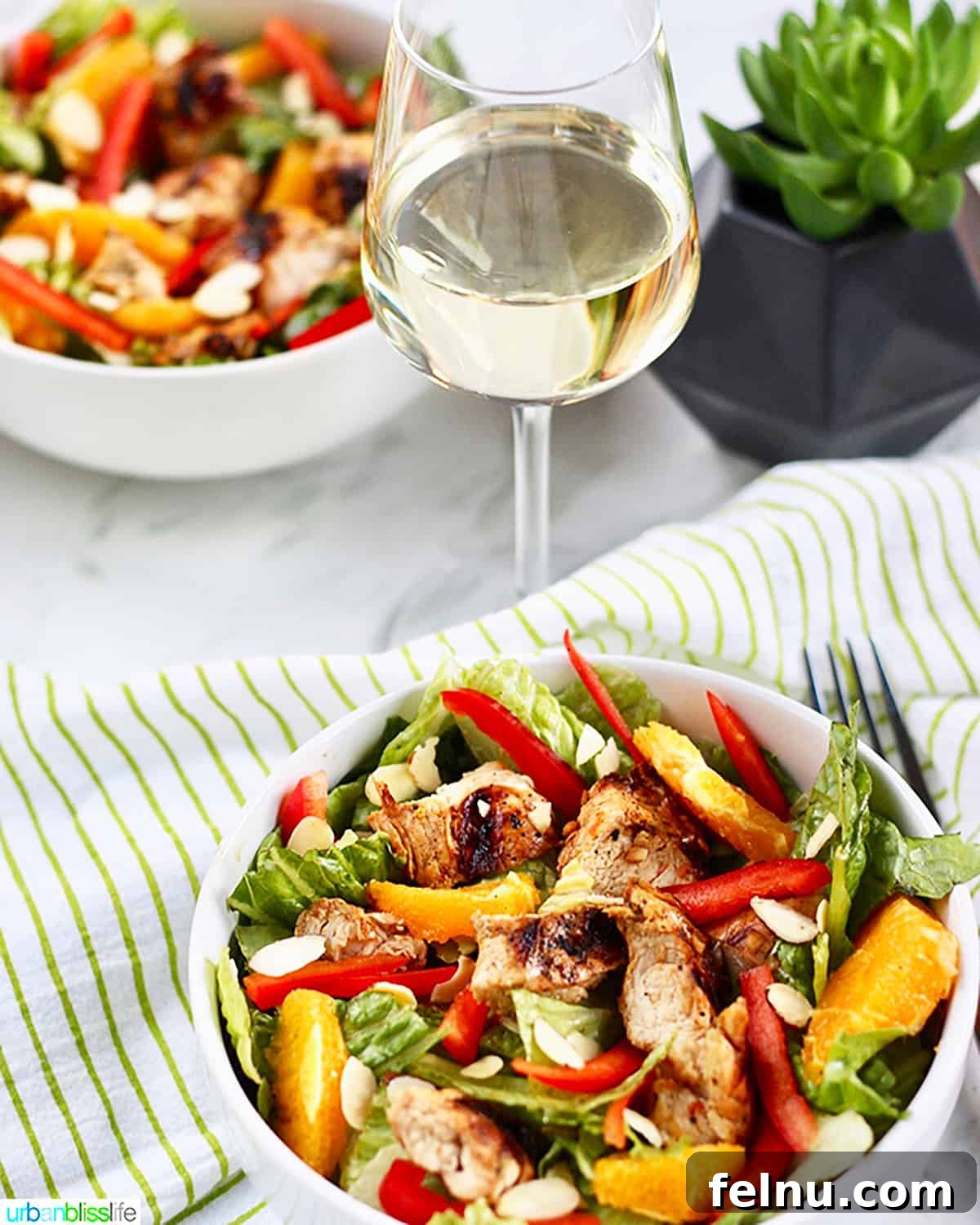 Mandarin Orange Chicken Salad
Zesty Citrus Chicken Salad 3 Mandarin Orange Chicken Salad with wine