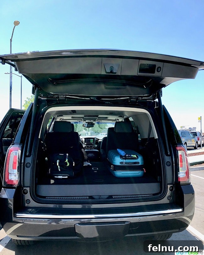 Fort Bragg California Northern Coast Bliss 3 GMC Yukon trunk space